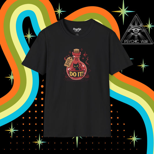 Evil Black Cat Shirt Spooky Kitty Potion TShirt