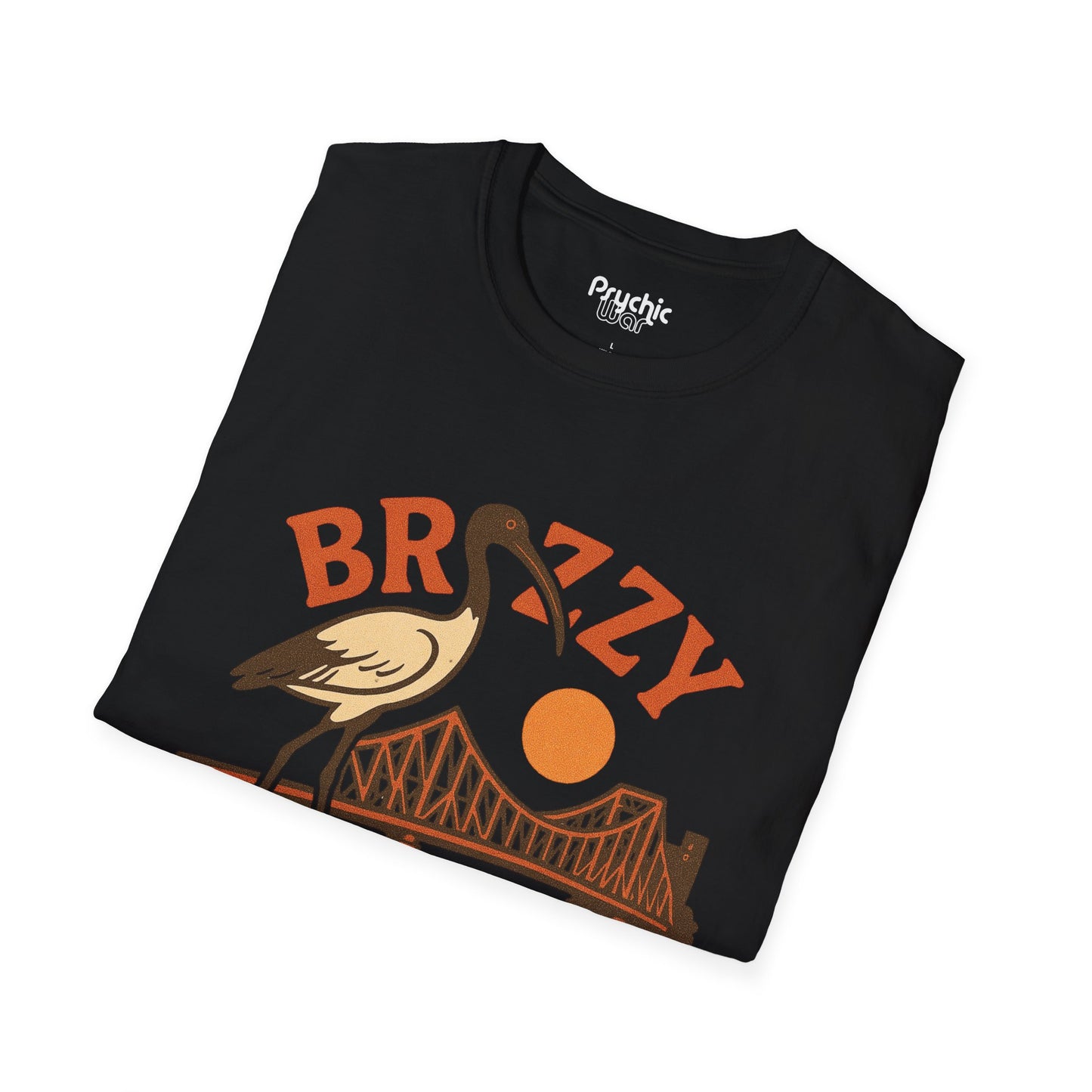 Retro Brisbane Story Bridge T-Shirt Brizzy Bin Chicken