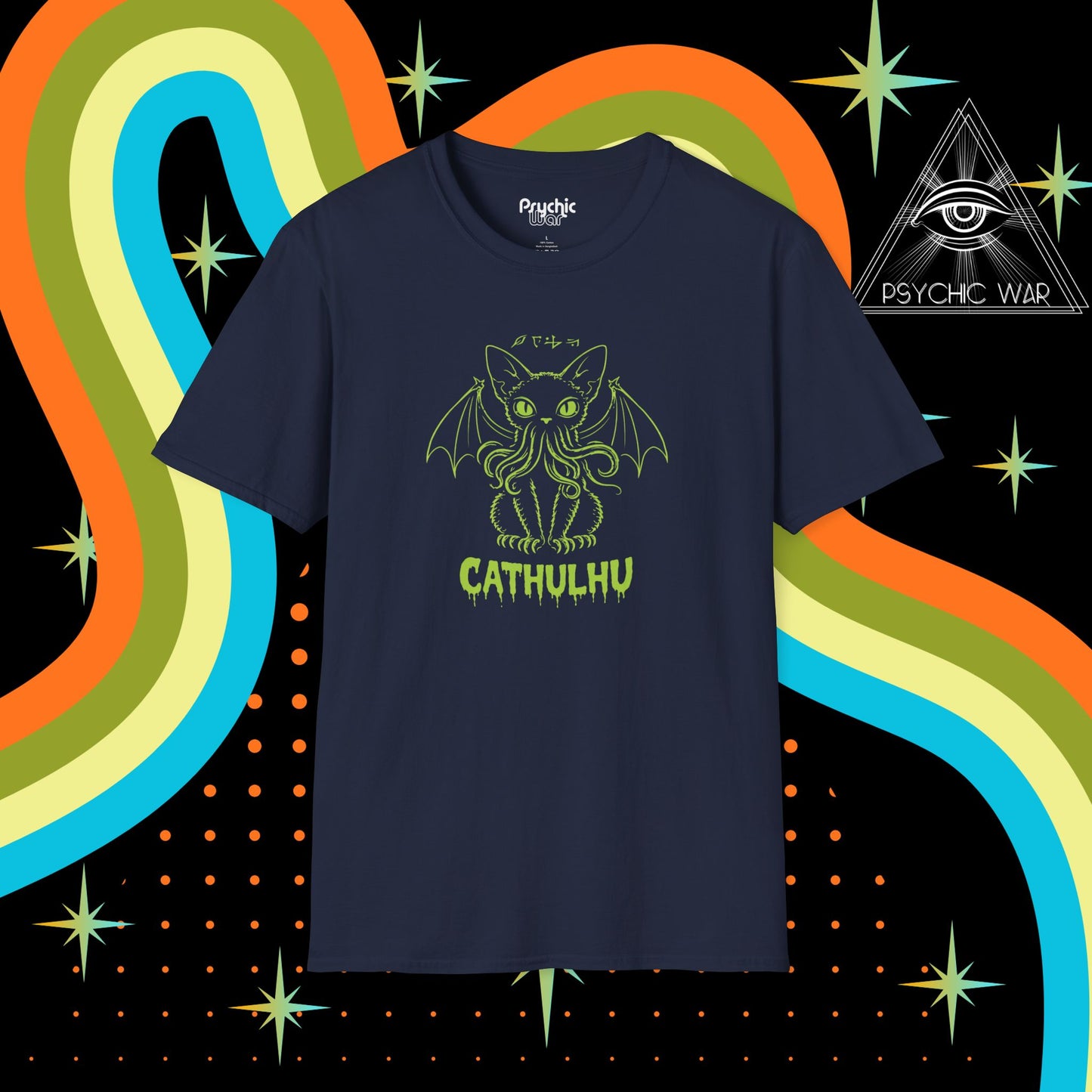 CATHULHU Devon Rex Tee Eldritch Familiar T-Shirt
