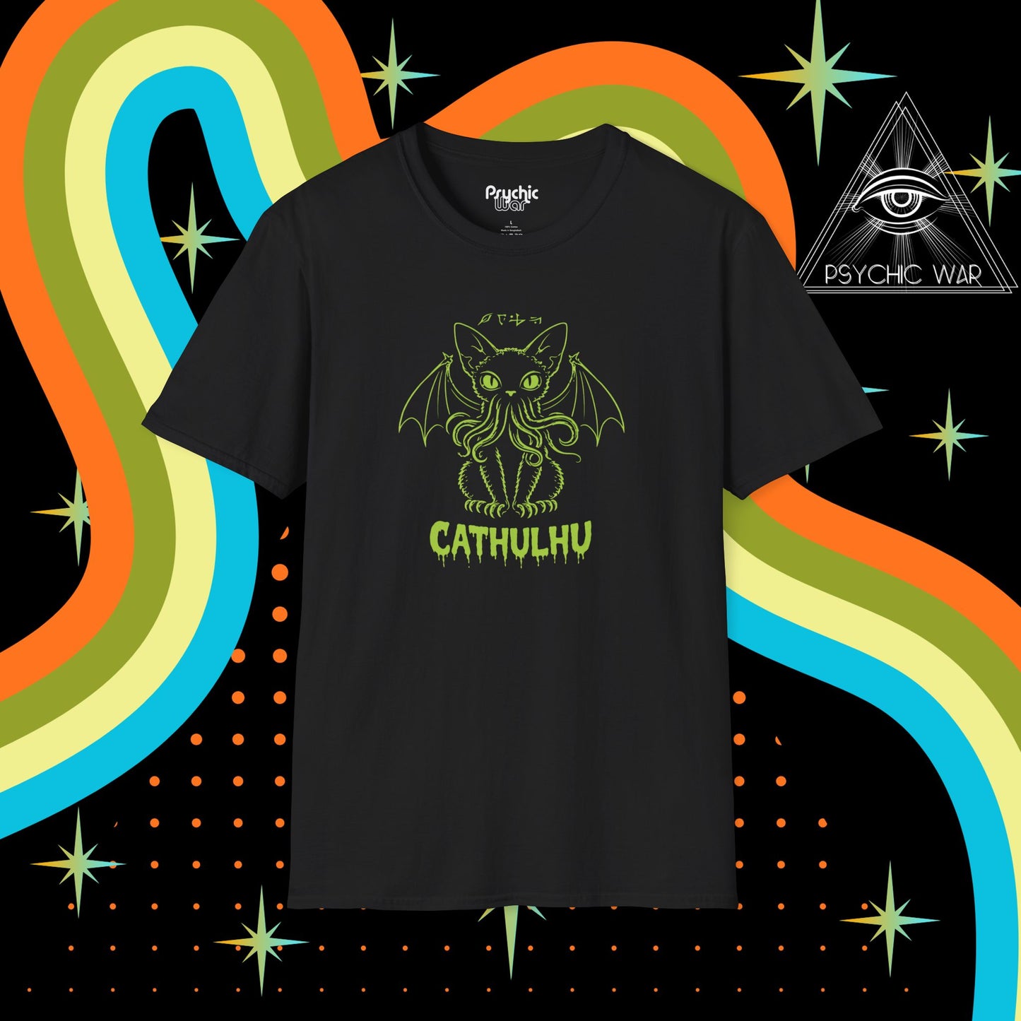 CATHULHU Devon Rex Tee Eldritch Familiar T-Shirt