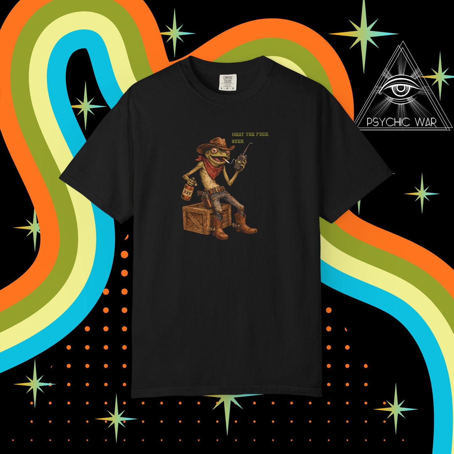 Cowboy Frog Tee Unhinged Toad Shirt