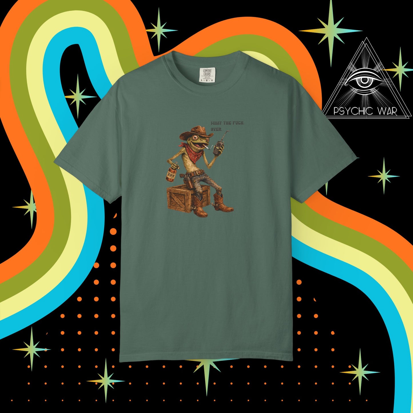 Cowboy Frog Tee Unhinged Toad Shirt