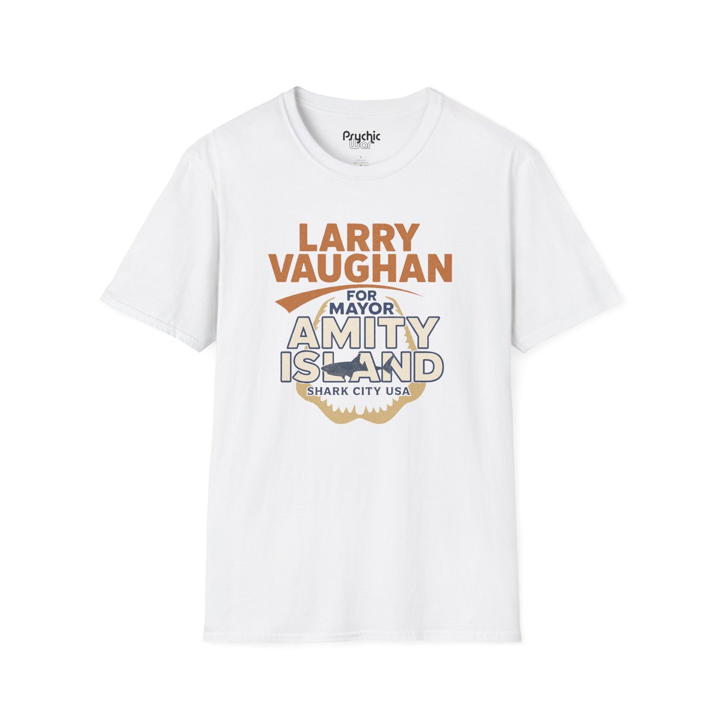 Larry Vaughan for Mayor Amity Island T-Shirt | Shark City USA Campaign Tee