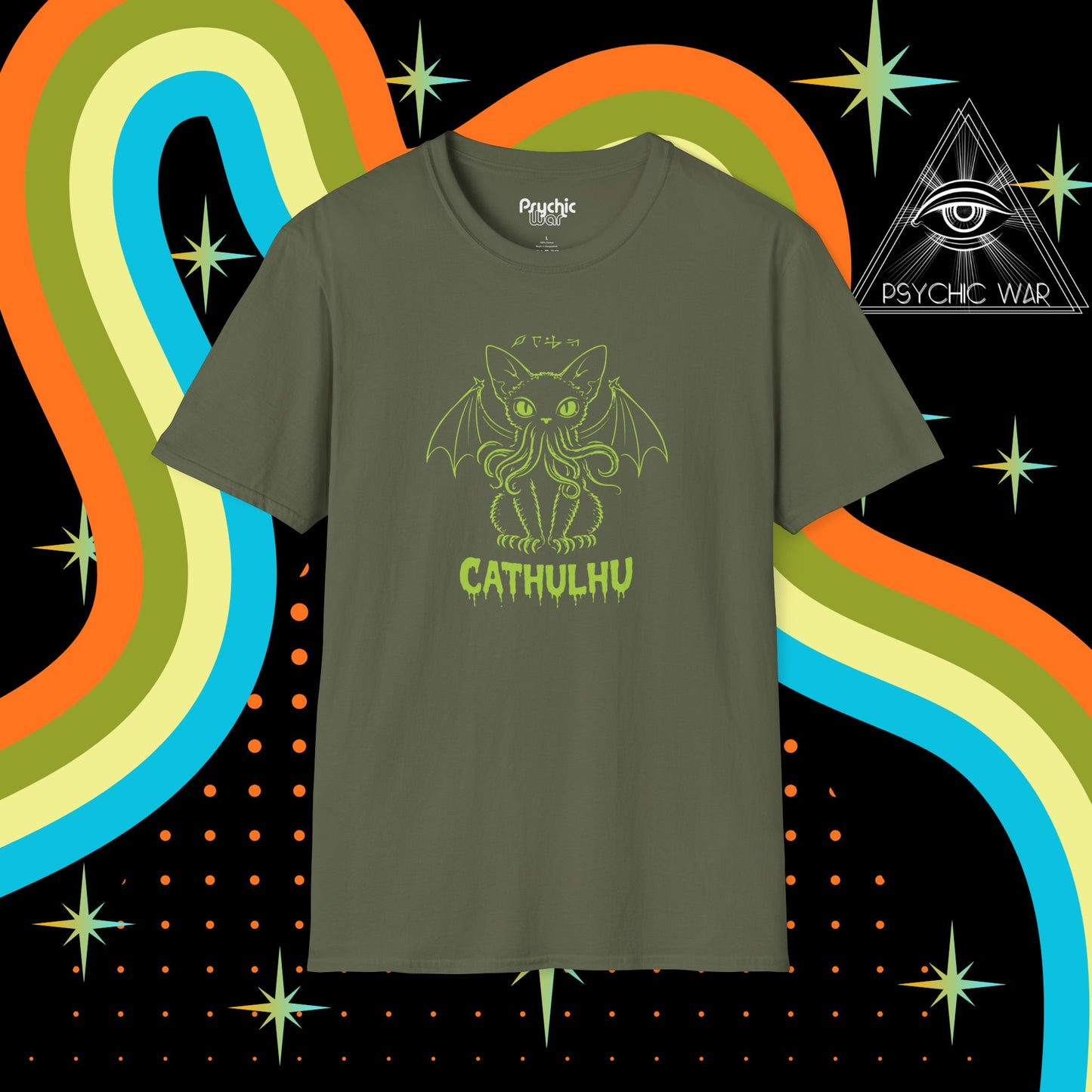 CATHULHU Devon Rex Tee Eldritch Familiar T-Shirt