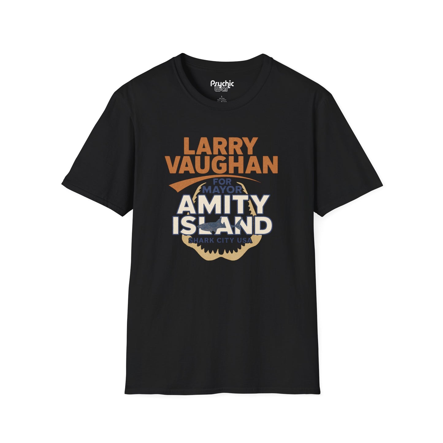 Larry Vaughan for Mayor Amity Island T-Shirt | Shark City USA Campaign Tee